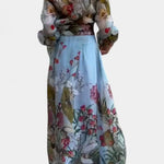 Sanne Conjunto Elegante Estampado de Camisa y Pantalón Fluido Alba Madrid