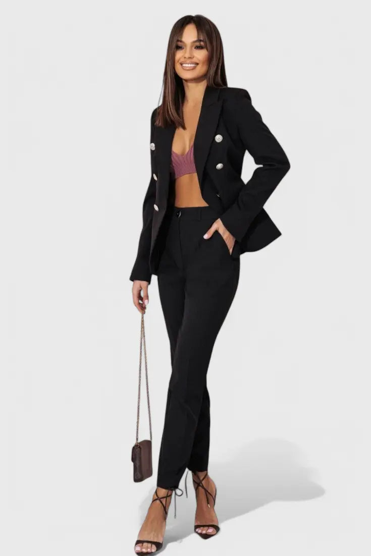 Rosalinda | Conjunto de Blazer y Pantalones Elegante Alba Madrid