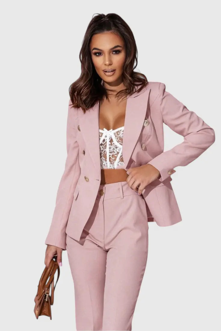 Rosalinda | Conjunto de Blazer y Pantalones Elegante Alba Madrid