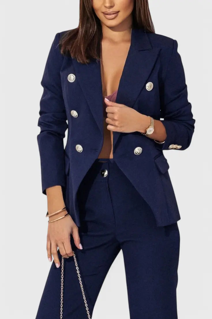 Rosalinda | Conjunto de Blazer y Pantalones Elegante Alba Madrid