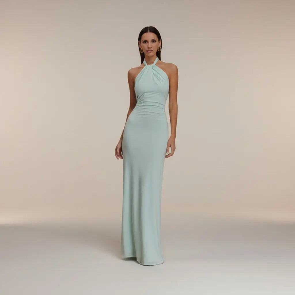 Verónica - Vestido atractivo con espalda fruncida Alba Madrid