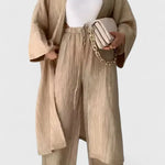 Caspian Conjunto Relajado de Dos Piezas con Kimono Largo Alba Madrid