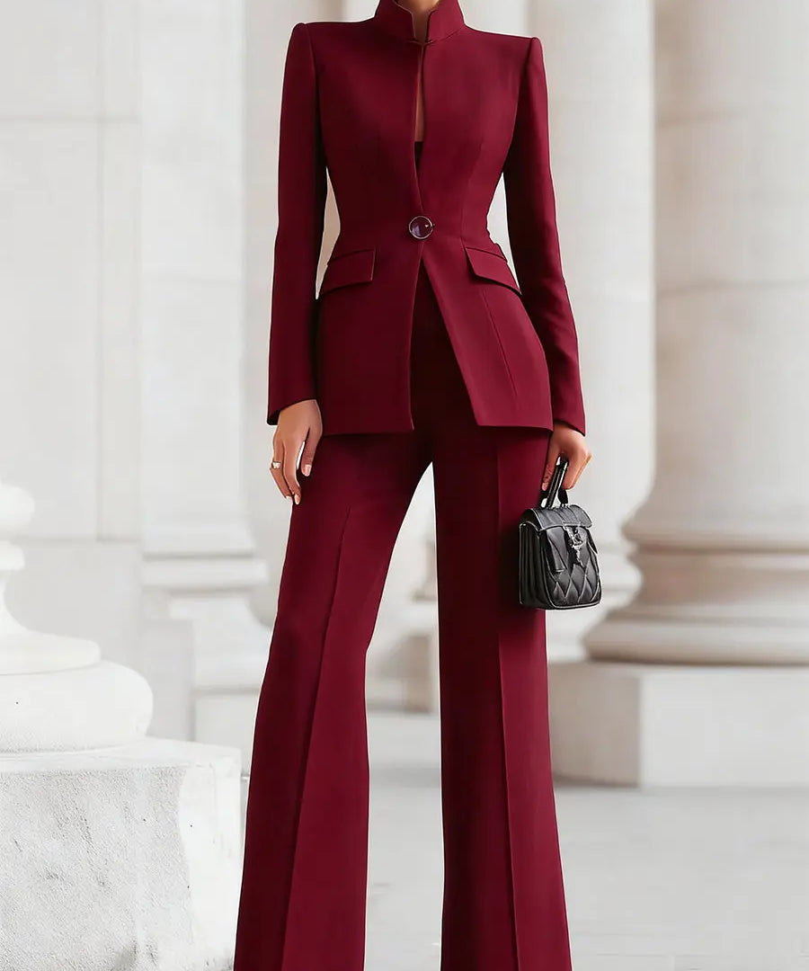 Adrielle Elegante conjunto de Blazer y Pantalón Alba Madrid