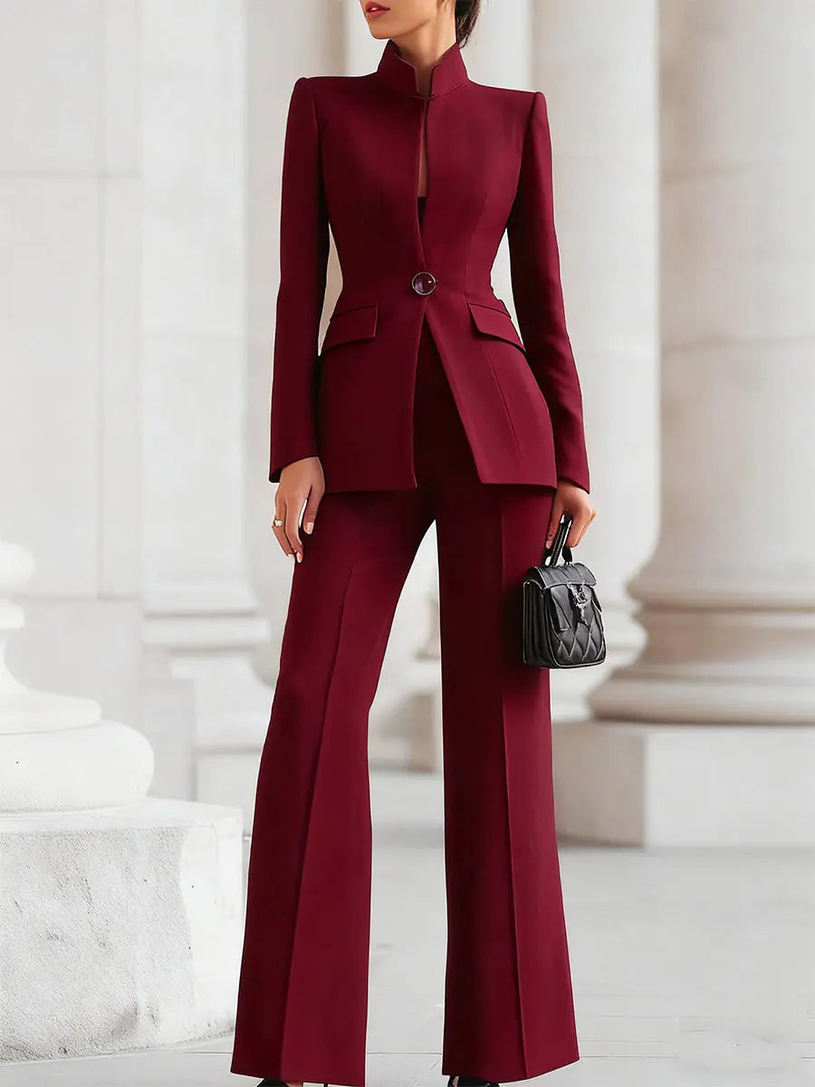 Adrielle Elegante conjunto de Blazer y Pantalón Alba Madrid