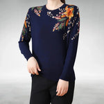 Maravella™ Suéter Elegante de Punto Floral Alba Madrid