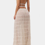 Eugenie Conjunto a Juego con Top Plisado y Falda Alba Madrid