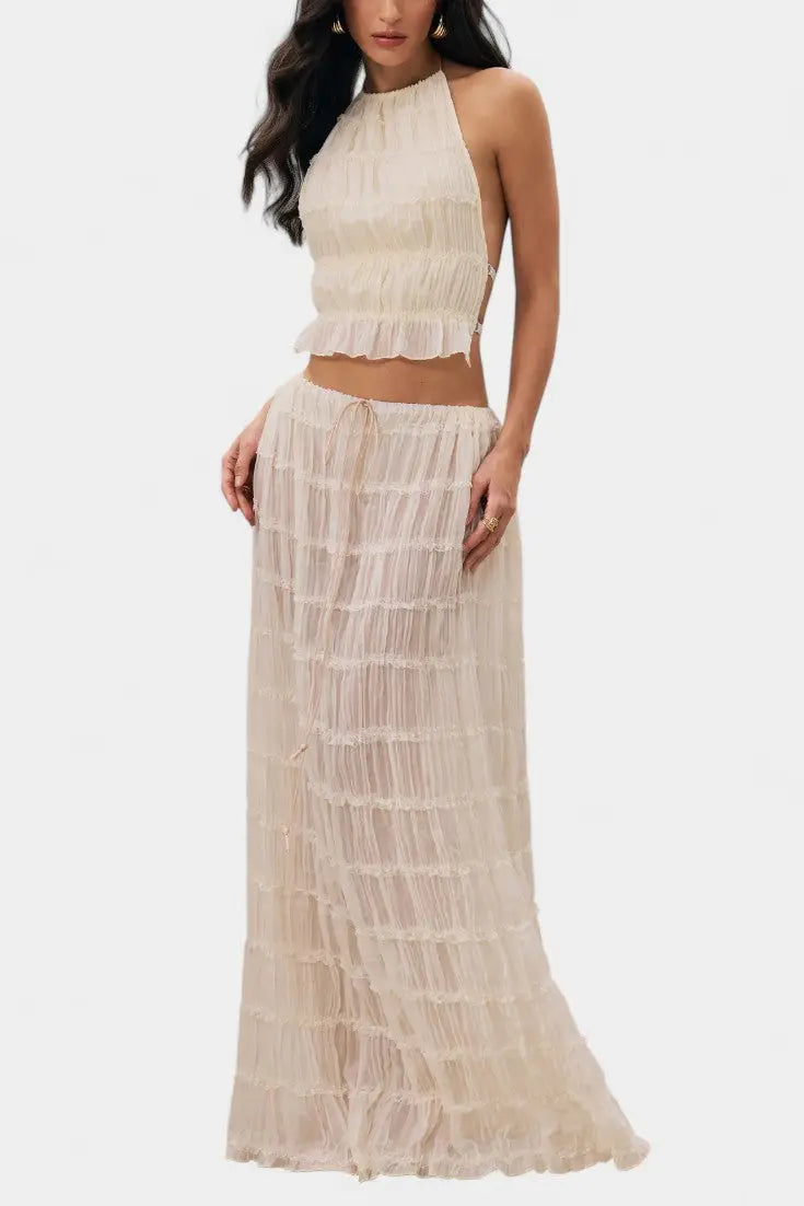 Eugenie | Conjunto Top Plisado Alba Madrid