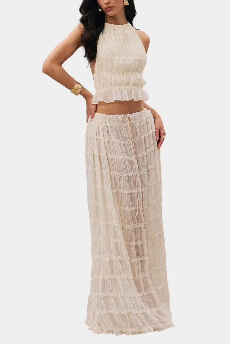 Eugenie | Conjunto Top Plisado Alba Madrid
