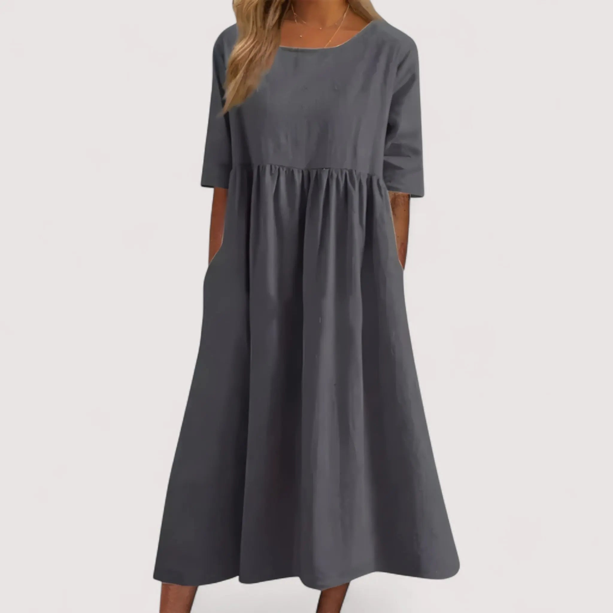 Selina™ | Vestido de Algodón Elegante y Favorable Alba Madrid
