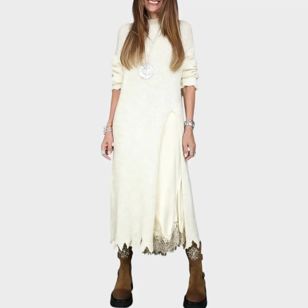 Vega | Conjunto de Jersey y Vestido de Estilo Lencería Alba Madrid