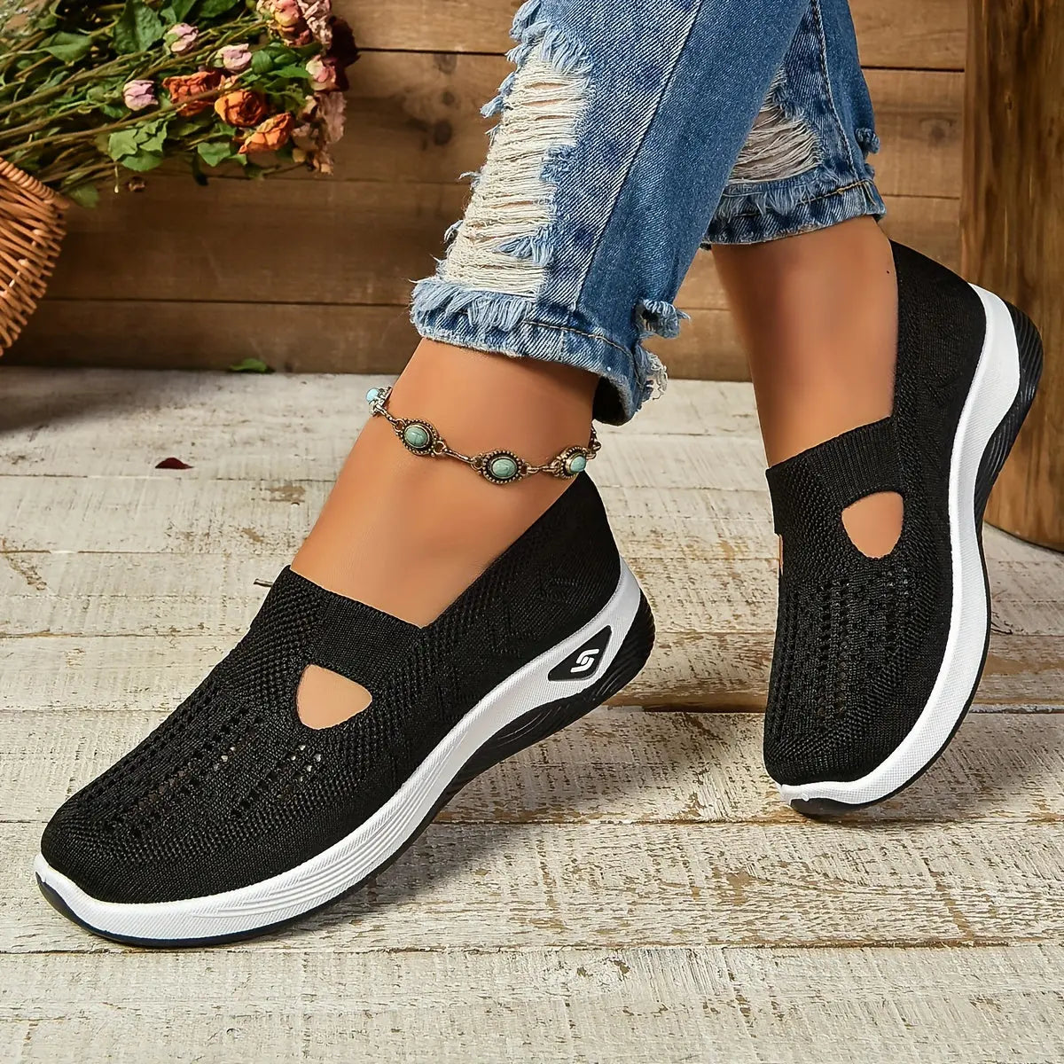 Ottilie Zapatos Slip On Transpirables Damas Ortopédicos Alba Madrid