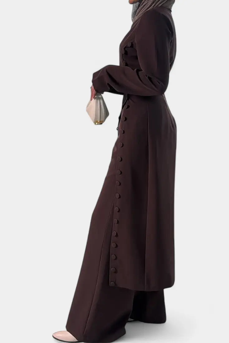 Melissa Conjunto Casual Suave de Blusa con Botones y Pantalones Largos Alba Madrid