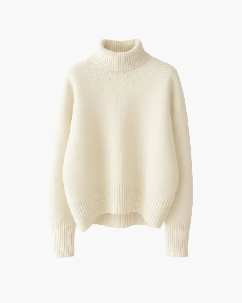 JERSEY SUAVE CON CUELLO ALTO Alba Madrid