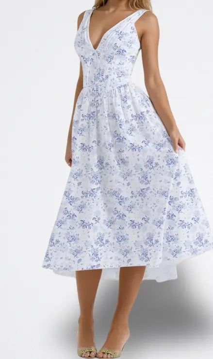 Pilar - Elegante Vestido Floral Alba Madrid
