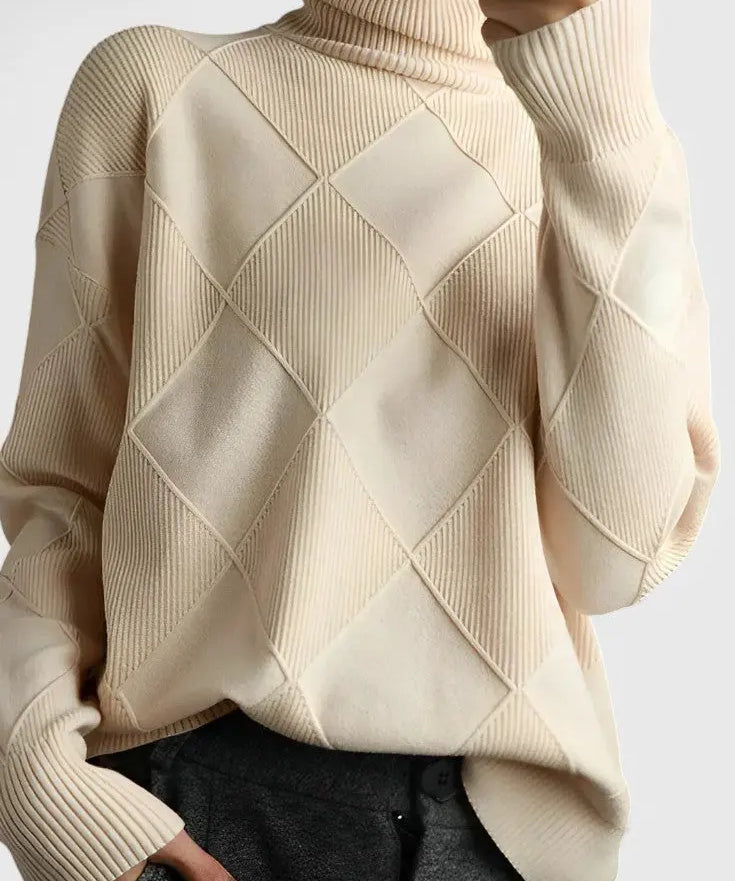 Jasmine Jersey de Cuello Alto de Cachemira Alba Madrid