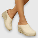Sienna – Espadrilles con tacón cuña Alba Madrid