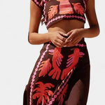 Sloan Conjunto de Top y Falda Recortada Coconut Palm Alba Madrid
