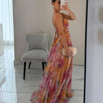 Giselle | Maxi vestido encantador con estampado floral Alba Madrid