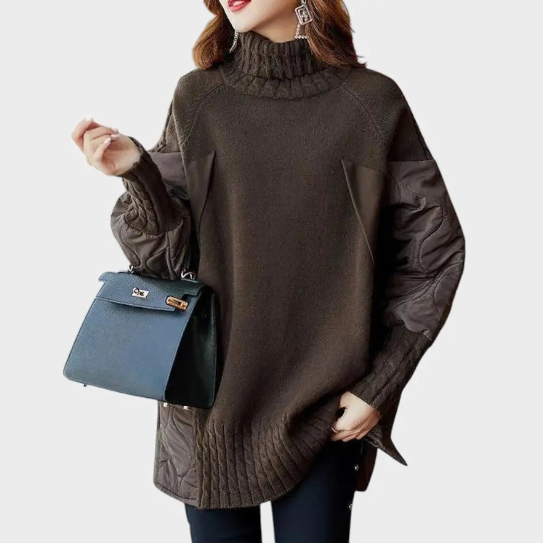 Sarah | Jersy Oversize de Cuello Alto Alba Madrid