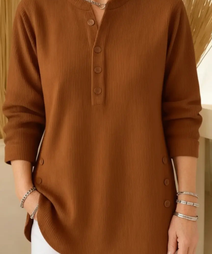 Elise Jersey de Punto Liso con Mangas Largas Alba Madrid