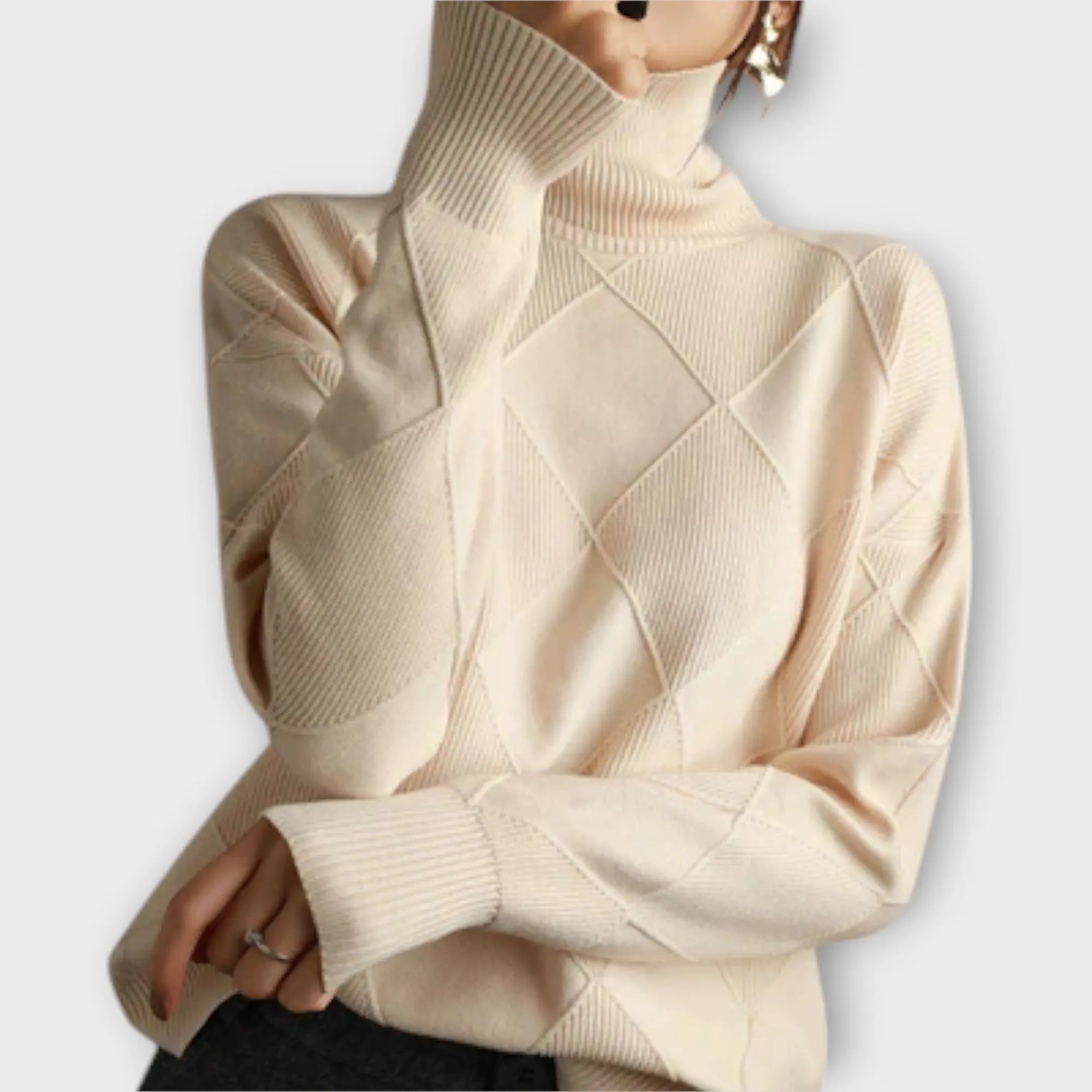 Melanie - Suéter de Cuello Alto Confortable Alba Madrid