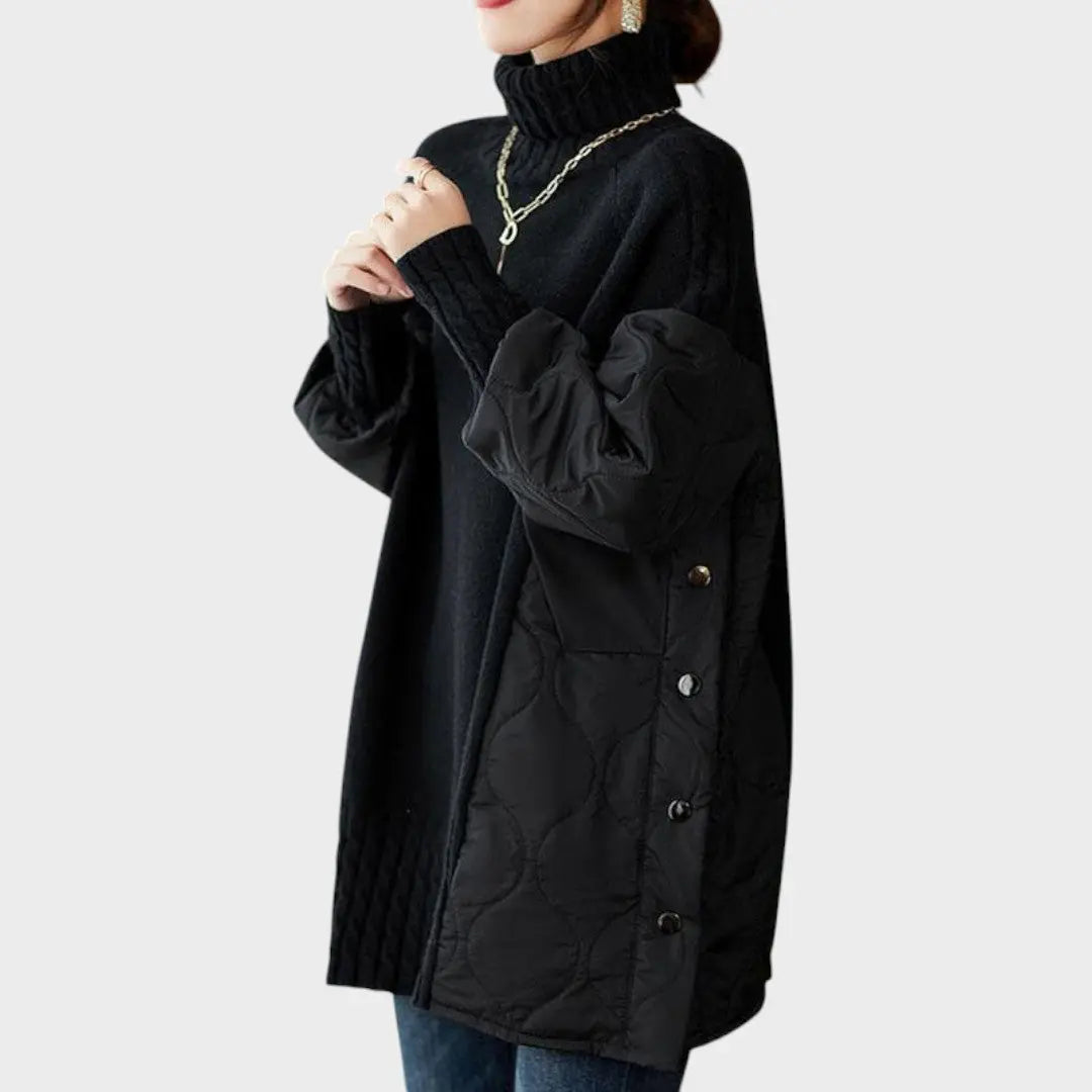 Sarah | Jersy Oversize de Cuello Alto Alba Madrid