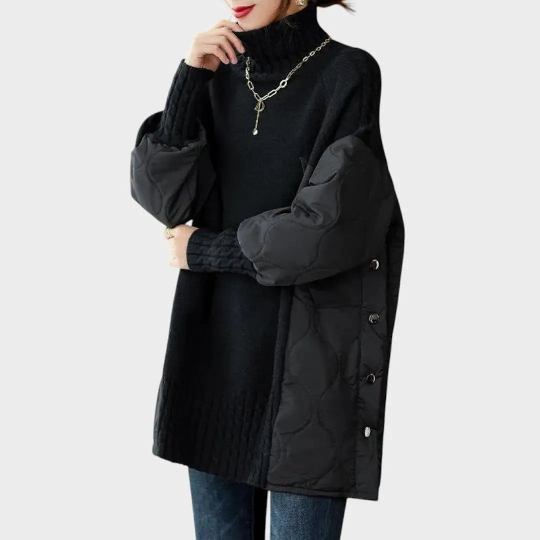 Sarah | Jersy Oversize de Cuello Alto Alba Madrid