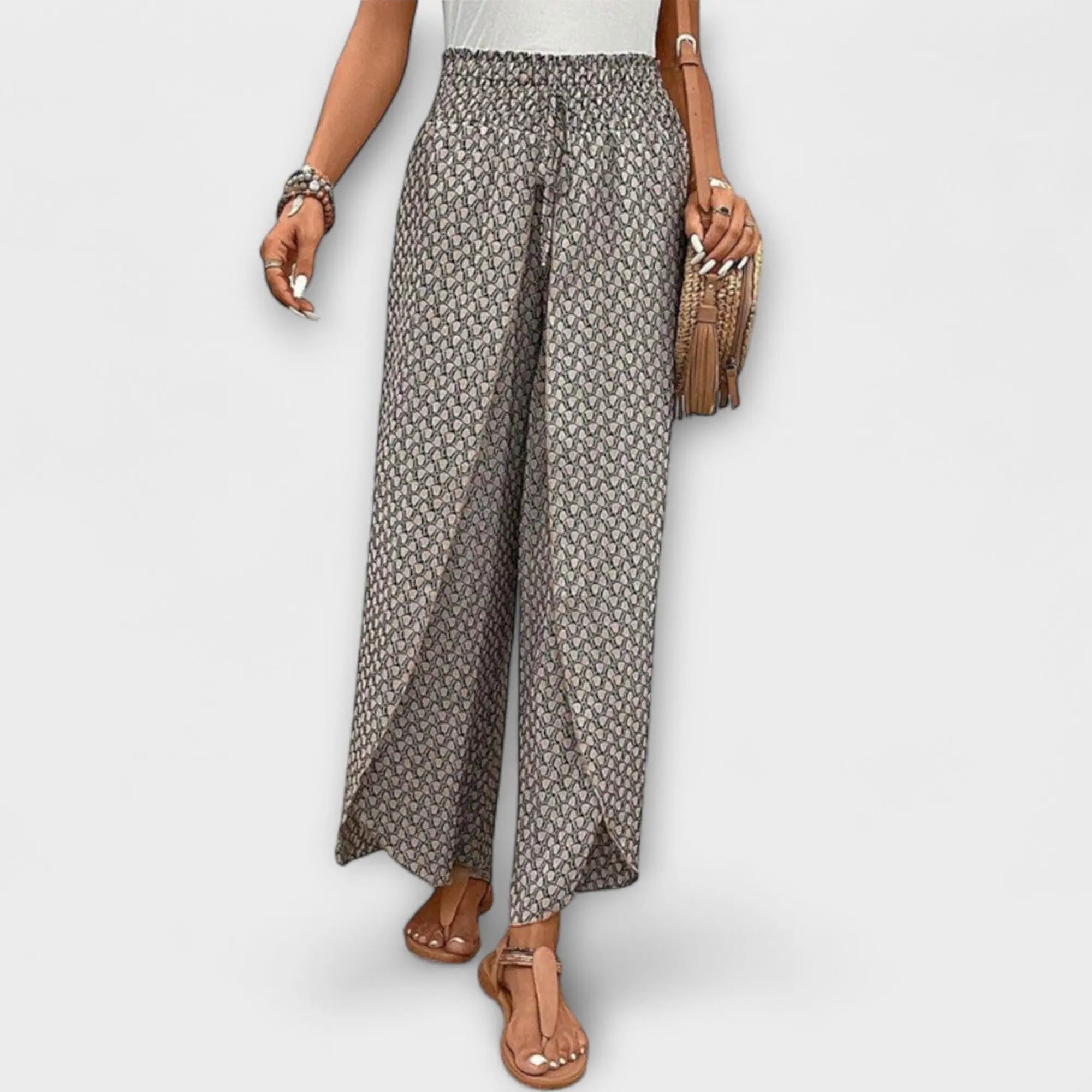 Chiara - Elegante Pantalón Palazzo Alba Madrid