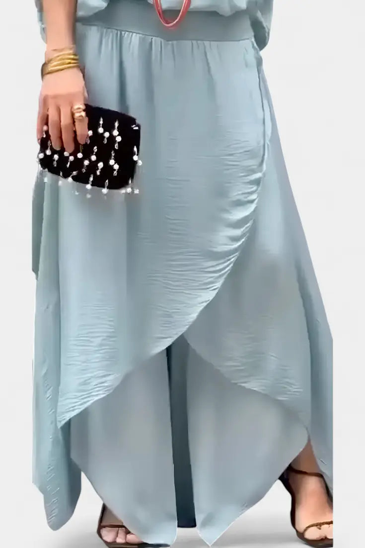 Maravilla | Conjunto Fluido de Dos Piezas con Top Holgado y Falda Asimétrica Alba Madrid
