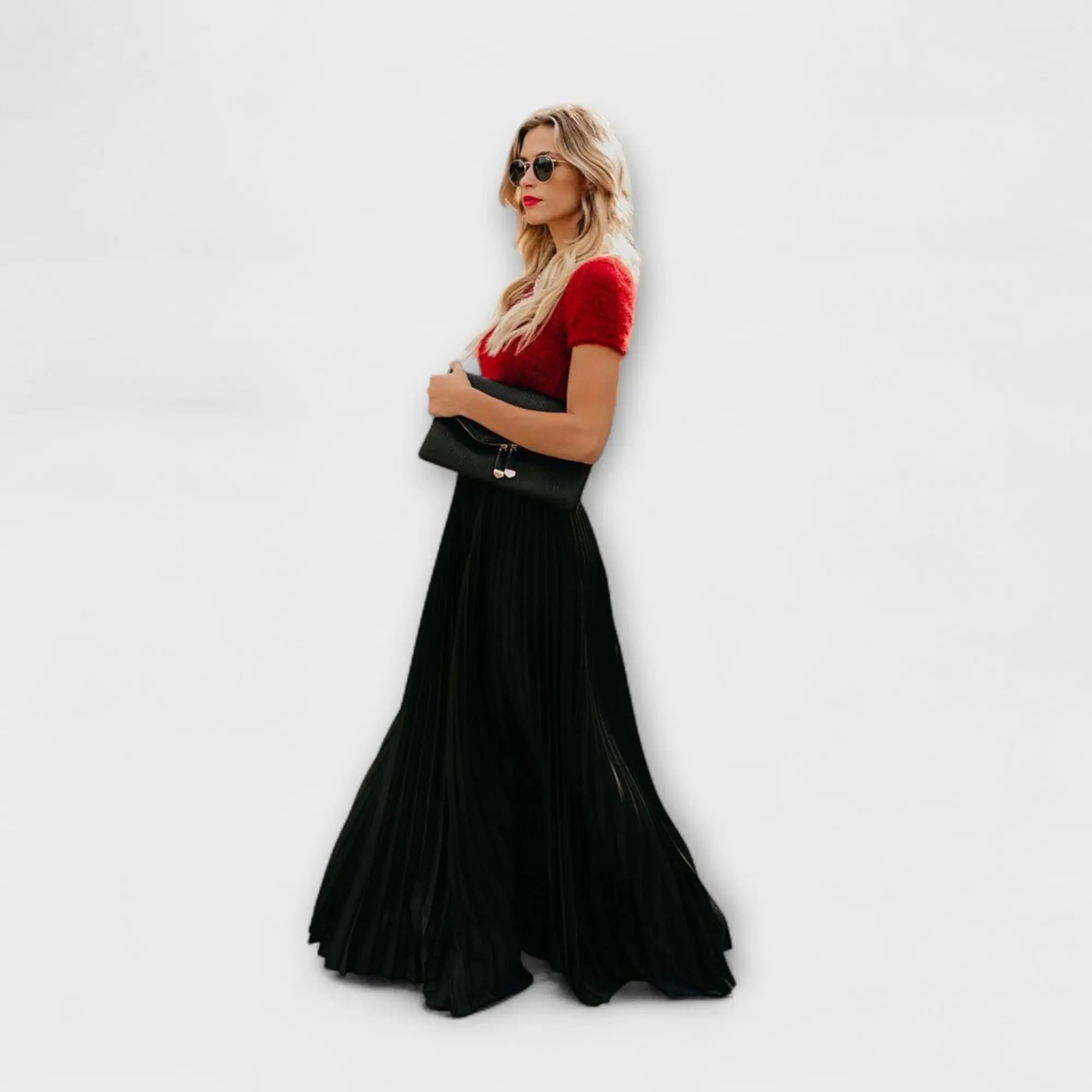 Jimena | Ligera Falda Maxi Plisada Alba Madrid
