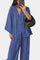 Eli Conjunto Oversize de Top con Cuello en V y Pantalón Recto Alba Madrid