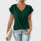 Elena | Blusa con escote en V y detalle de botón Alba Madrid