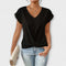 Elena | Blusa con escote en V y detalle de botón Alba Madrid