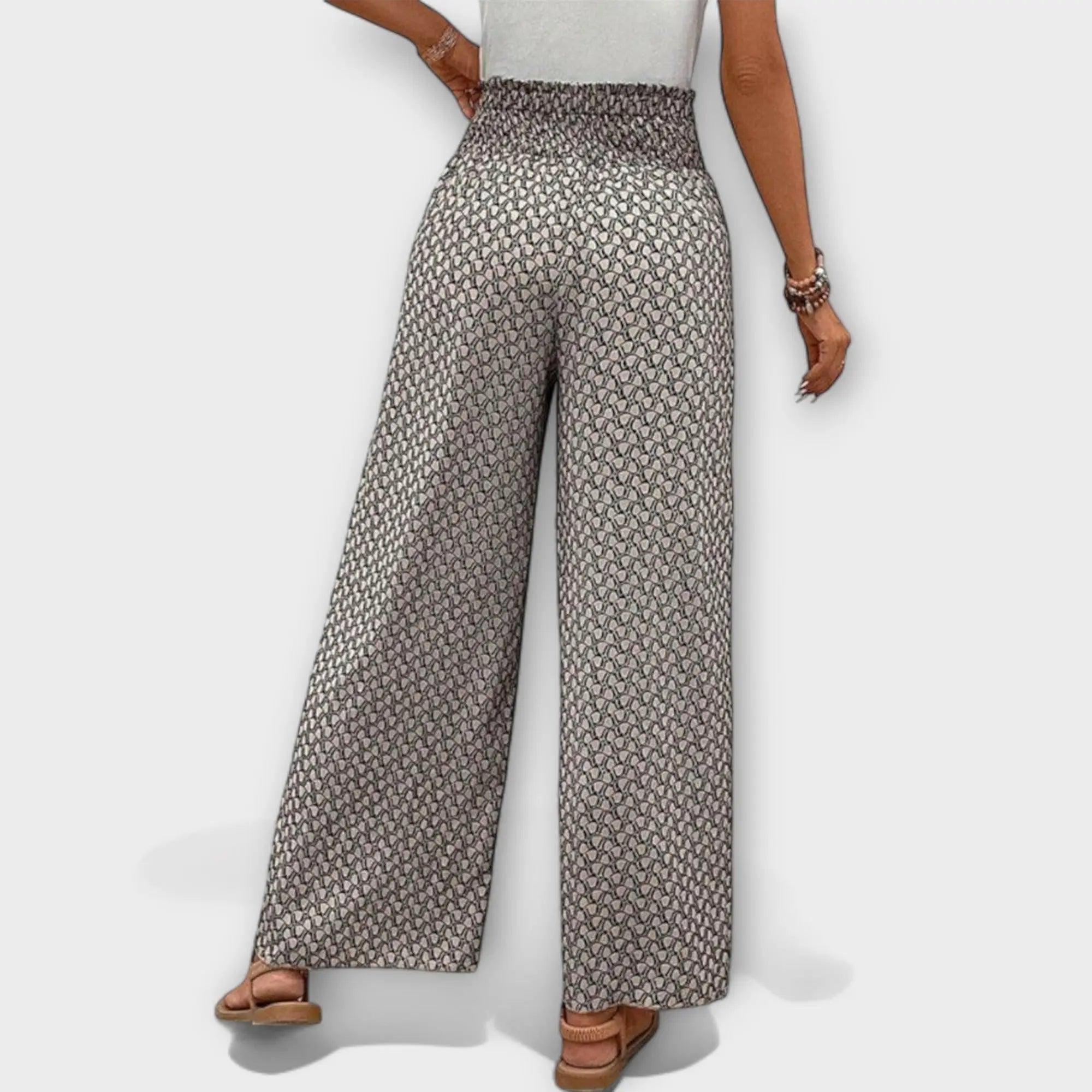 Chiara - Elegante Pantalón Palazzo Alba Madrid