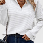 Helene Jersey de Cuello en V con Cremallera y Manga Larga Alba Madrid