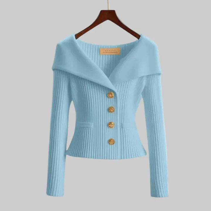 Clarisa | Elegante chaqueta de punto para apariciones con estilo Alba Madrid