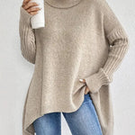 Paola - JERSEY DE CUELLO ALTO MAXI Alba Madrid