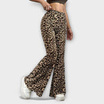 Celia | Pantalones Bootcut con Estampado de Leopardo Alba Madrid