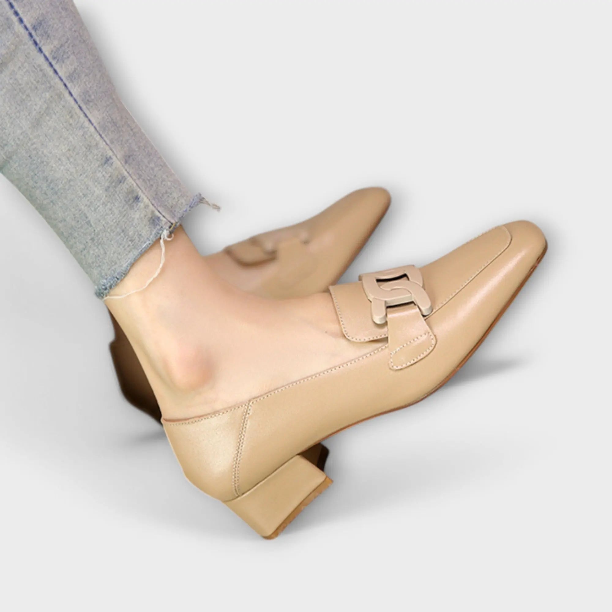 Monika™ | Mocasines elegantes con tacón Alba Madrid
