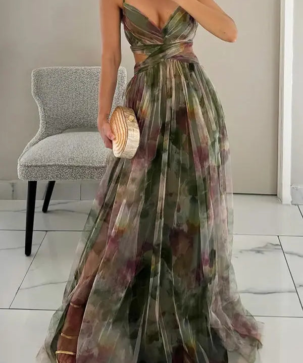 Giselle | Maxi vestido encantador con estampado floral Alba Madrid