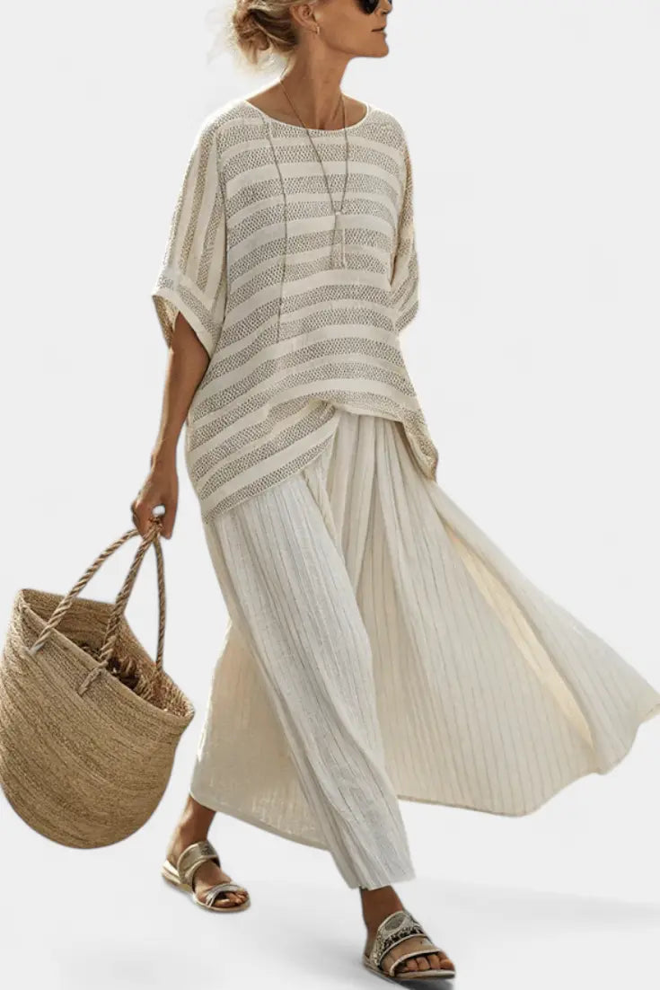 Isaura - Conjunto De Lino Elegante Alba Madrid