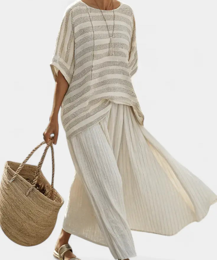 Isaura - Conjunto De Lino Elegante Alba Madrid