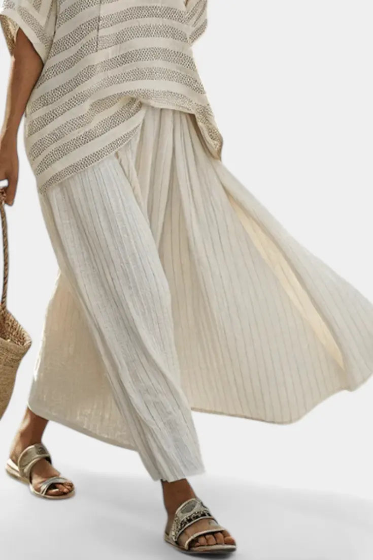 Isaura - Conjunto De Lino Elegante Alba Madrid