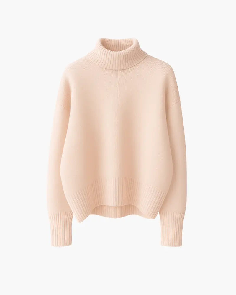 JERSEY SUAVE CON CUELLO ALTO Alba Madrid