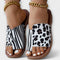 Zapatillas bicolores con estampado de leopardo Alba Madrid