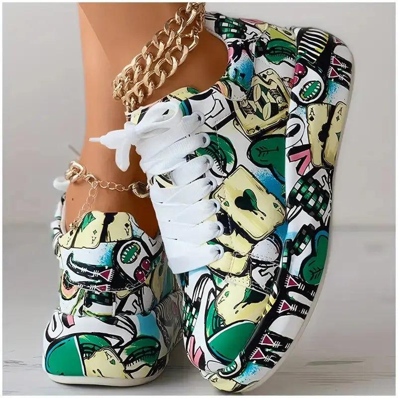 Veronika - Zapatillas Diseño de Graffiti Amortiguación Alba Madrid