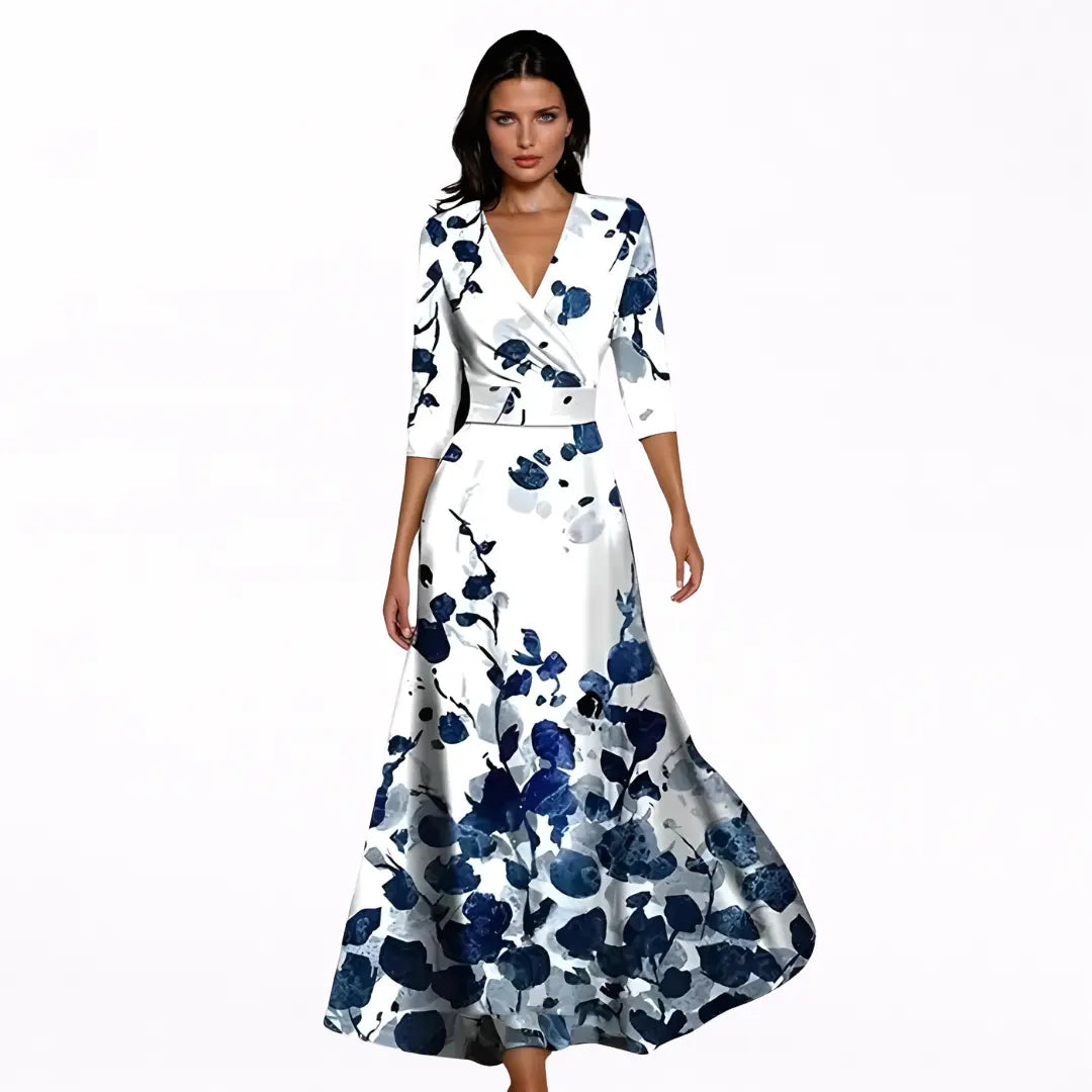 Emilia | Maxi Vestido Floral Elegante Alba Madrid