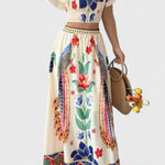 Itzel Conjunto Bohemio con Estampado Étnico Alba Madrid