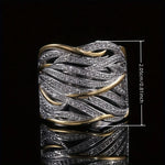 Anillo retorcido de múltiples capas elegante Alba Madrid