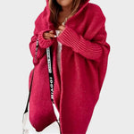 Marcela |  Cárdigan de Punto con Capucha Oversized Alba Madrid